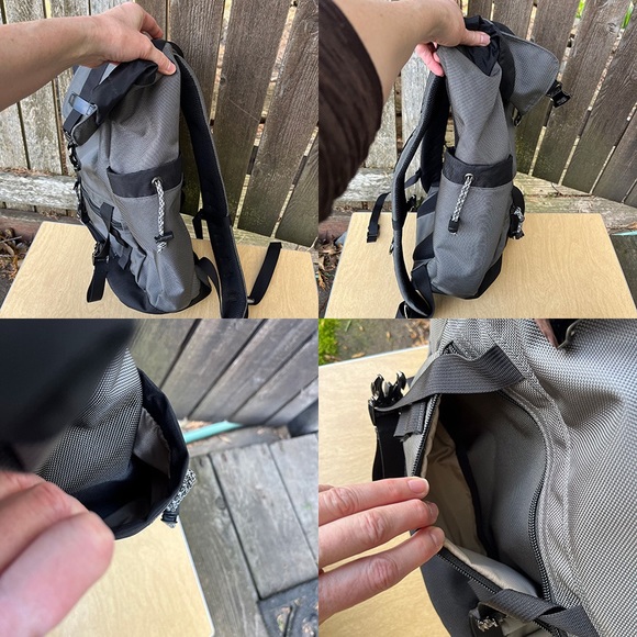 Gobi Getaway Gray & Black Unisex Backpack NWOT - Picture 11 of 16